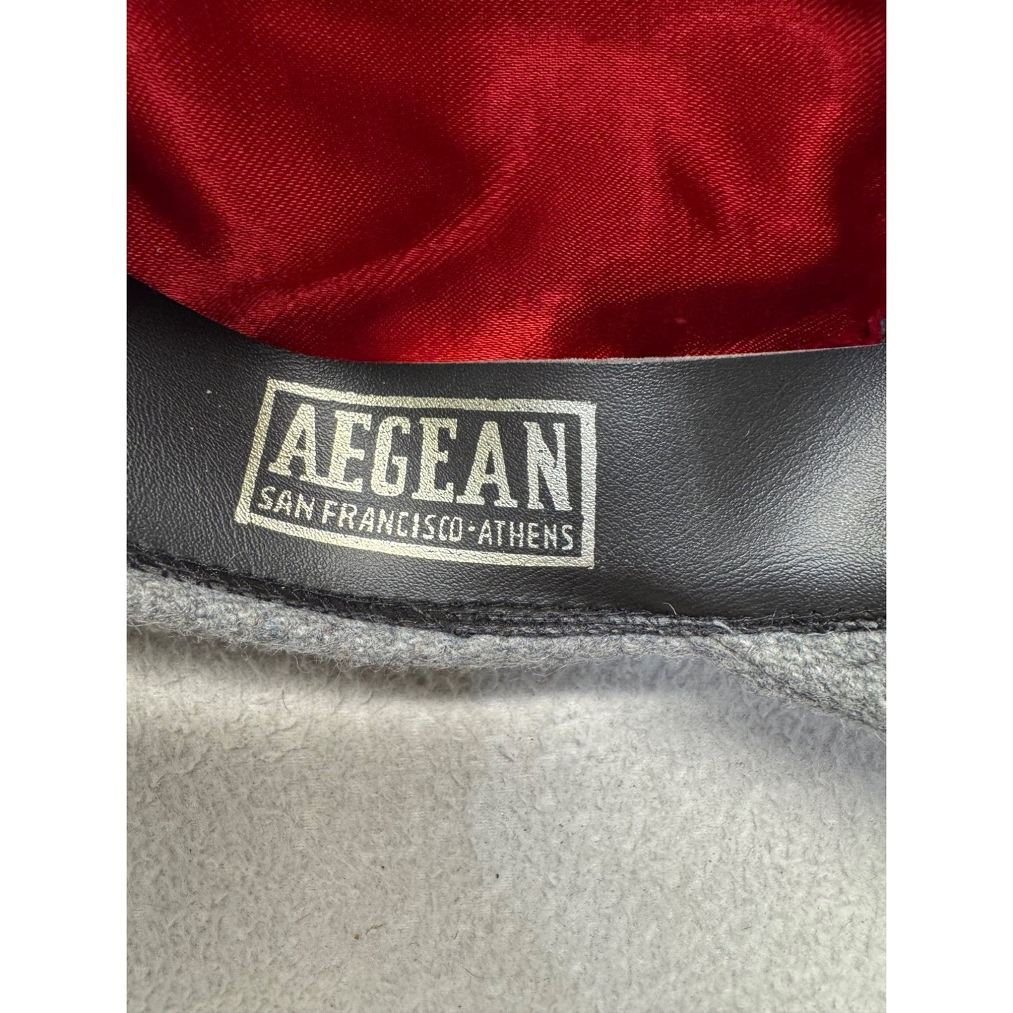 Greek Fishermans Cap Gray Wool Blend By Aegean With Braided Band Accent #9750