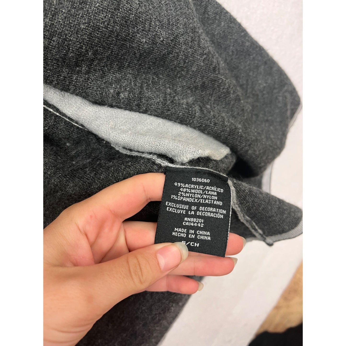 BNCI By Blanc Noir Hooded Open Front Cardigan Sweater S #207A