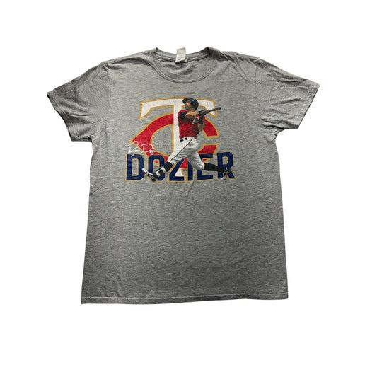 Brian Dozier Minnesota Twins Graphic Tee w/ faded signature #7415
