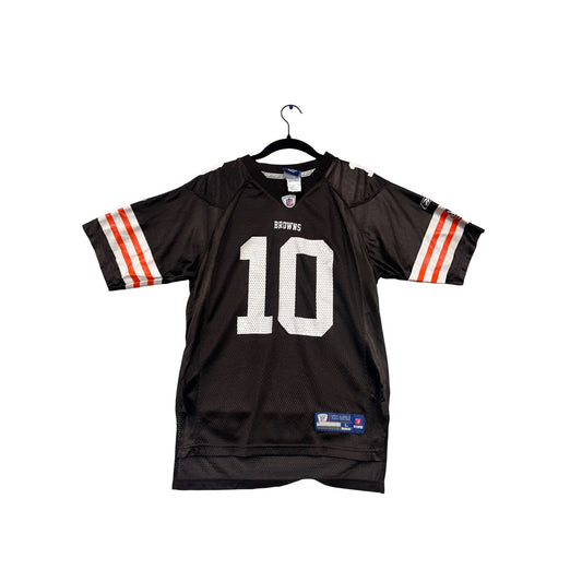 Reebok Cleveland Browns Brady Quinn #10 NFL Jersey Large #954A