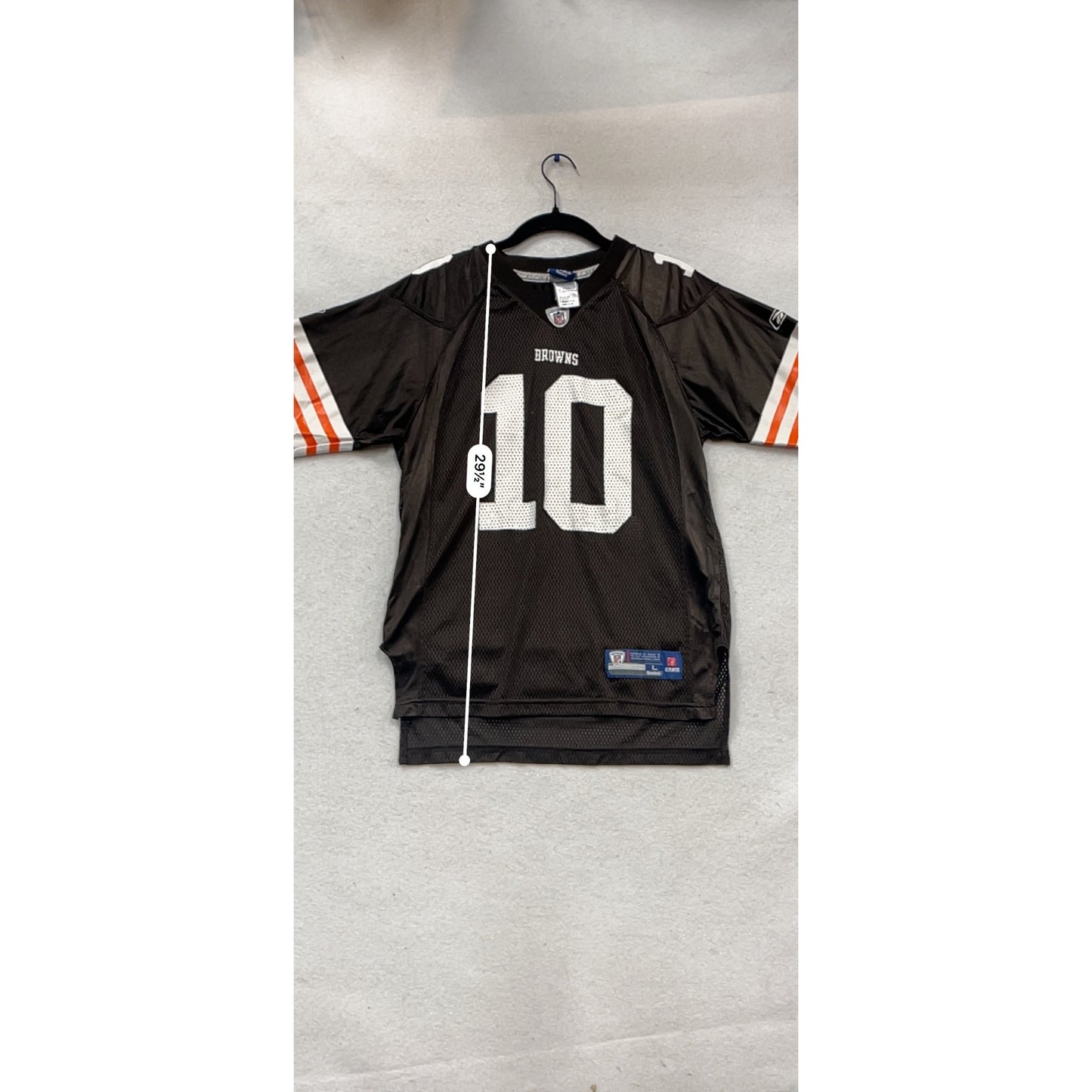 Reebok Cleveland Browns Brady Quinn #10 NFL Jersey Large #954A