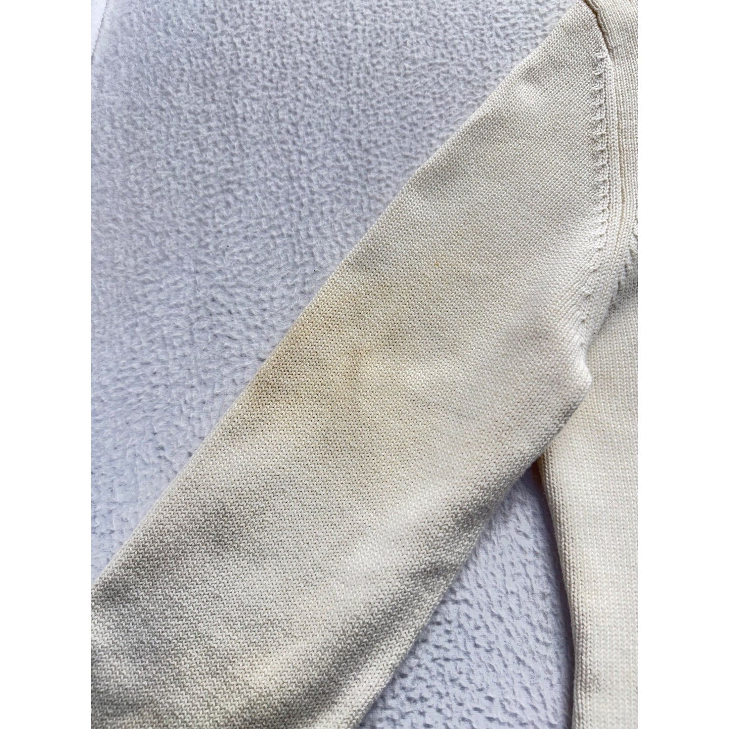 Lands End Full-Zip Ribbed Cardigan Sweater L 14-16 #9291