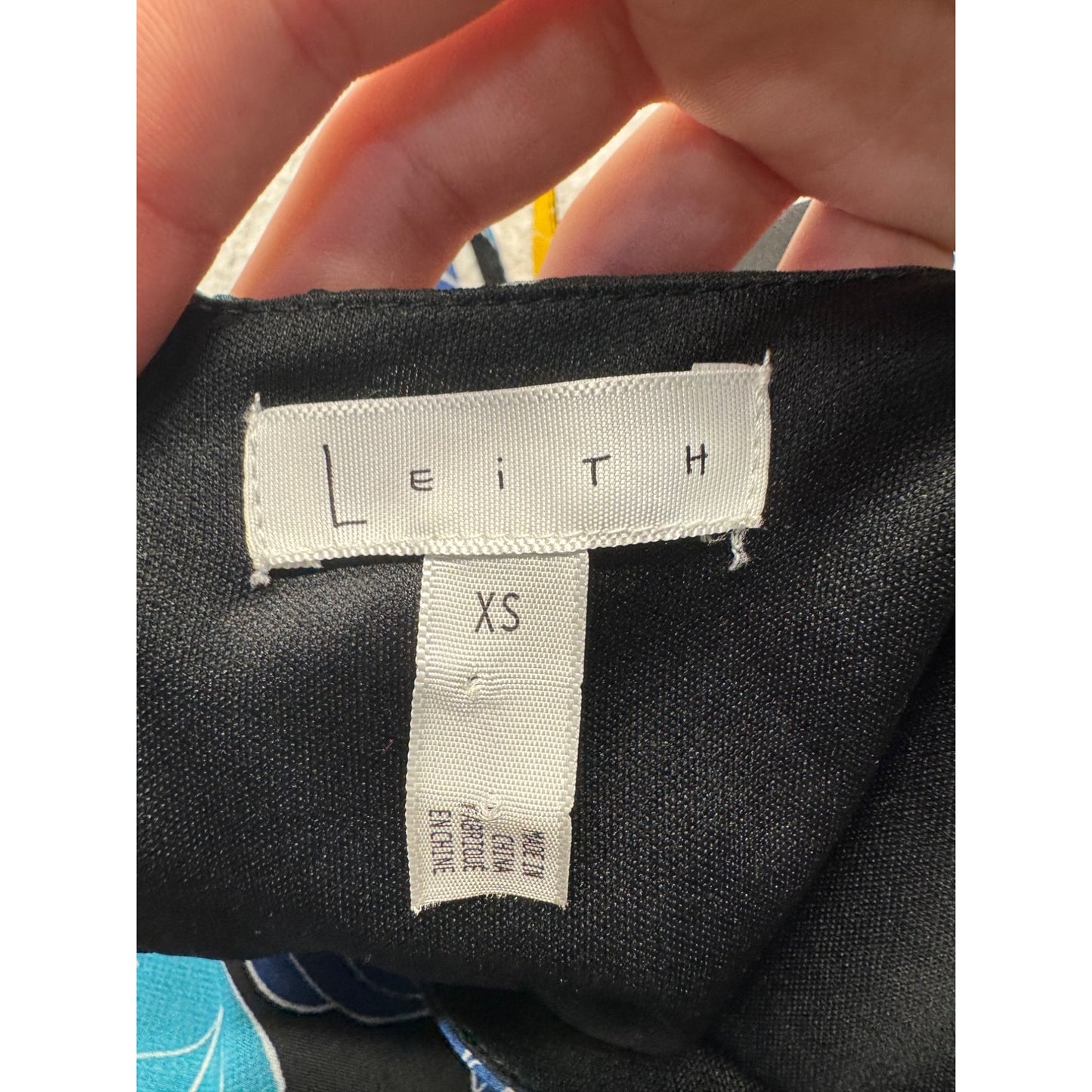 Floral Asymmetric Hem Dress By Leith XS #9187