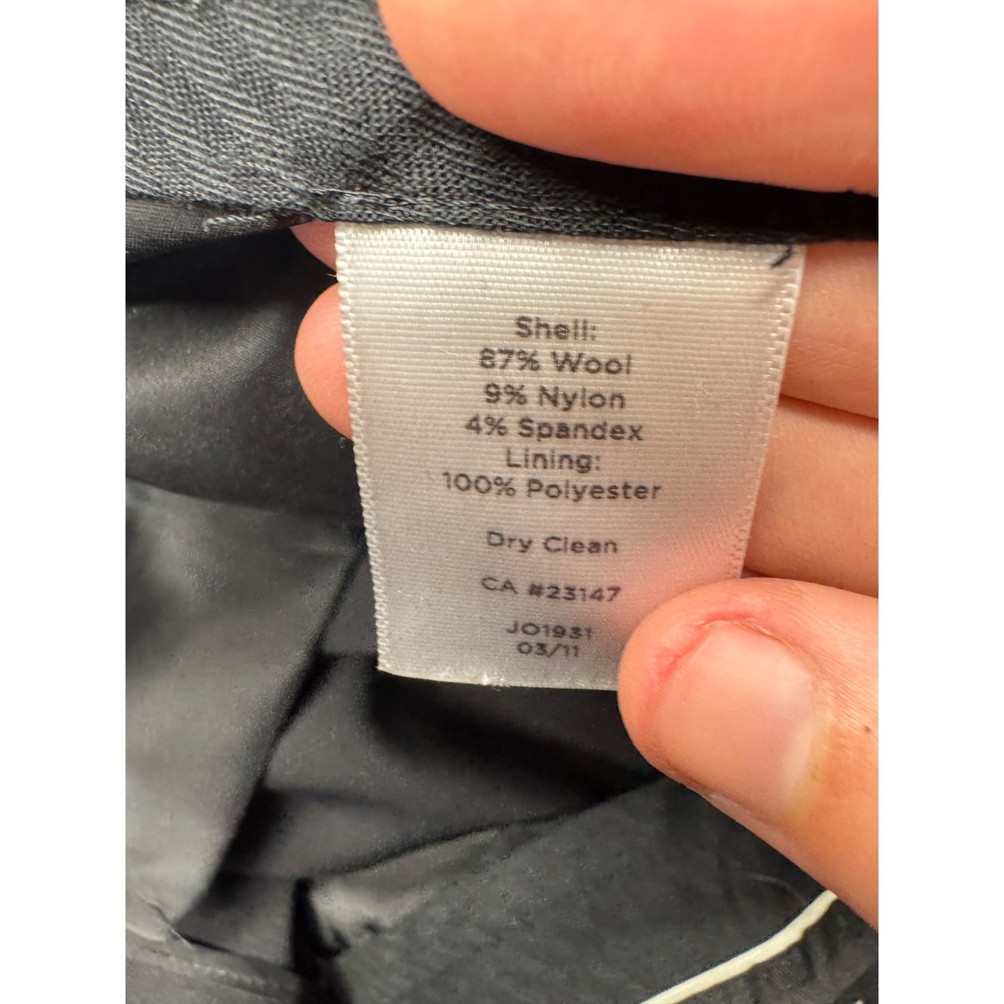 Talbots Heritage Black Dress Pants 22W Wool Blend Wide Leg Classic Fit #175B