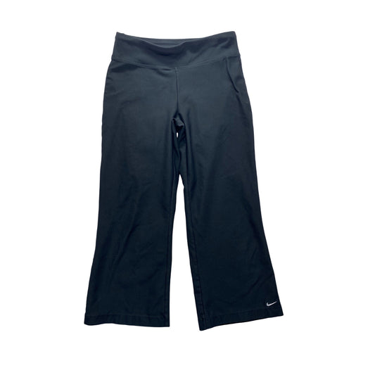 Nike Dri-Fit Black Wide-Leg capri Yoga Pants Womens #7185