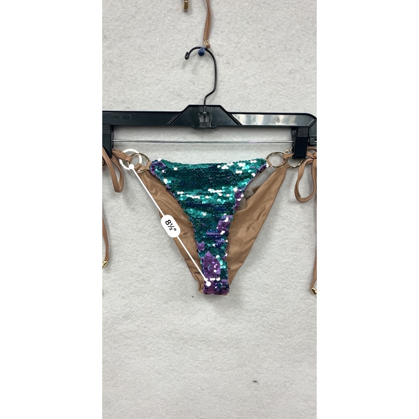 Sequin Triangle Bikini Set Womens S By Beach Bunny #8271
