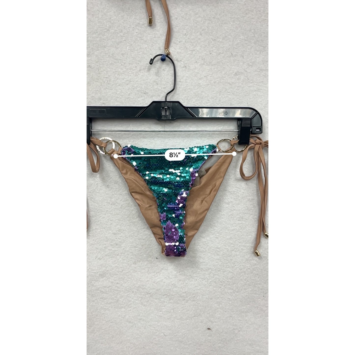 Sequin Triangle Bikini Set Womens S By Beach Bunny #8271