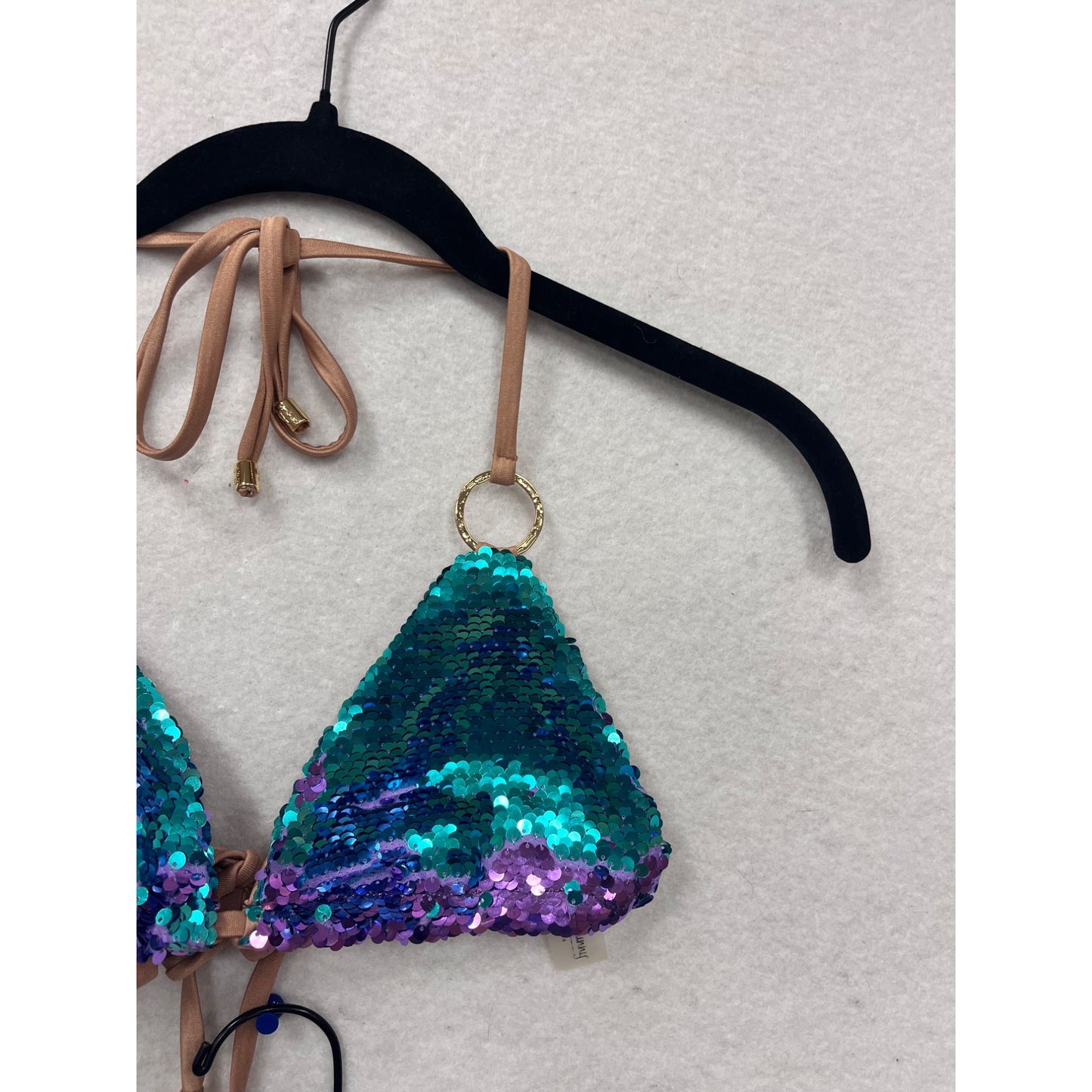 Sequin Triangle Bikini Set Womens S By Beach Bunny #8271