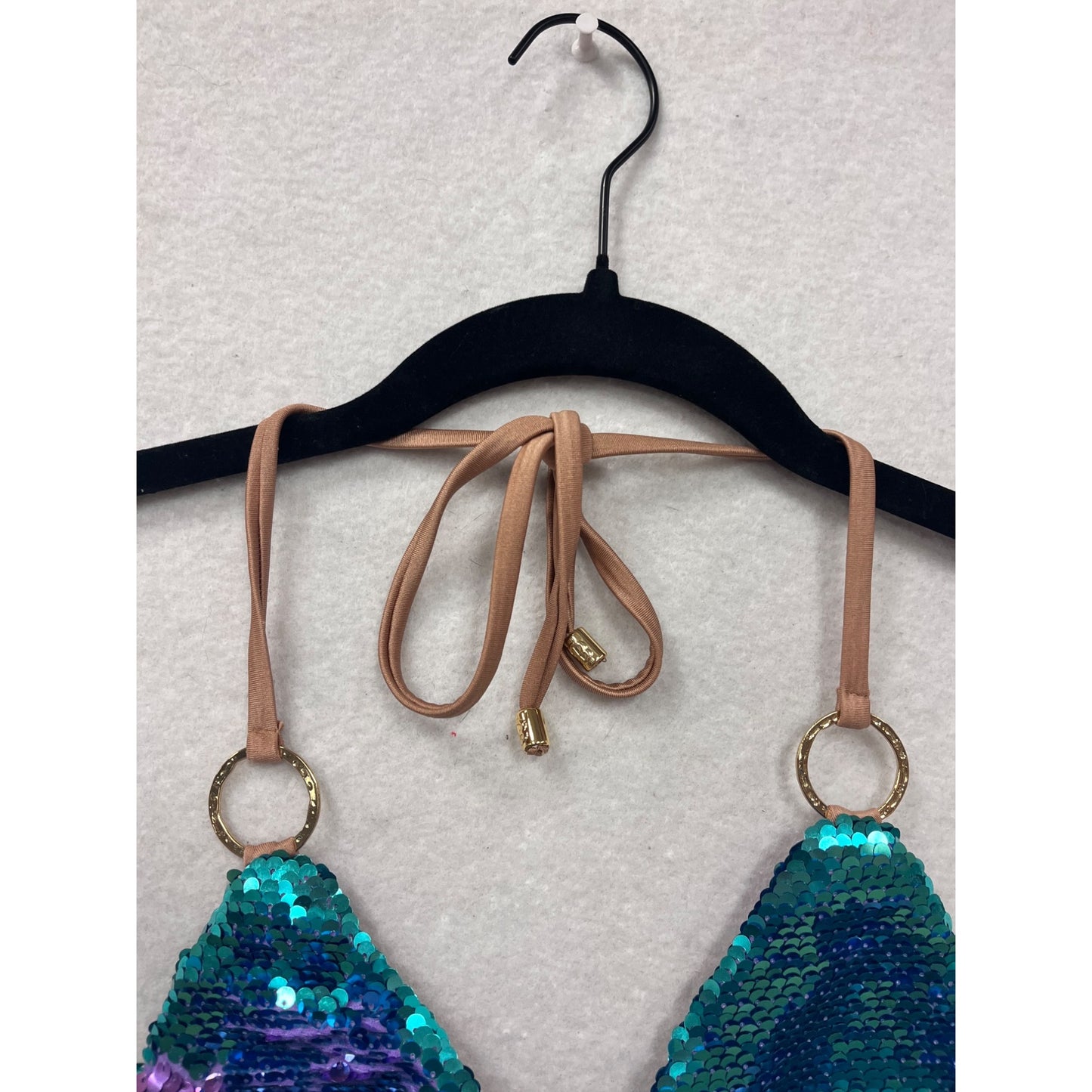 Sequin Triangle Bikini Set Womens S By Beach Bunny #8271