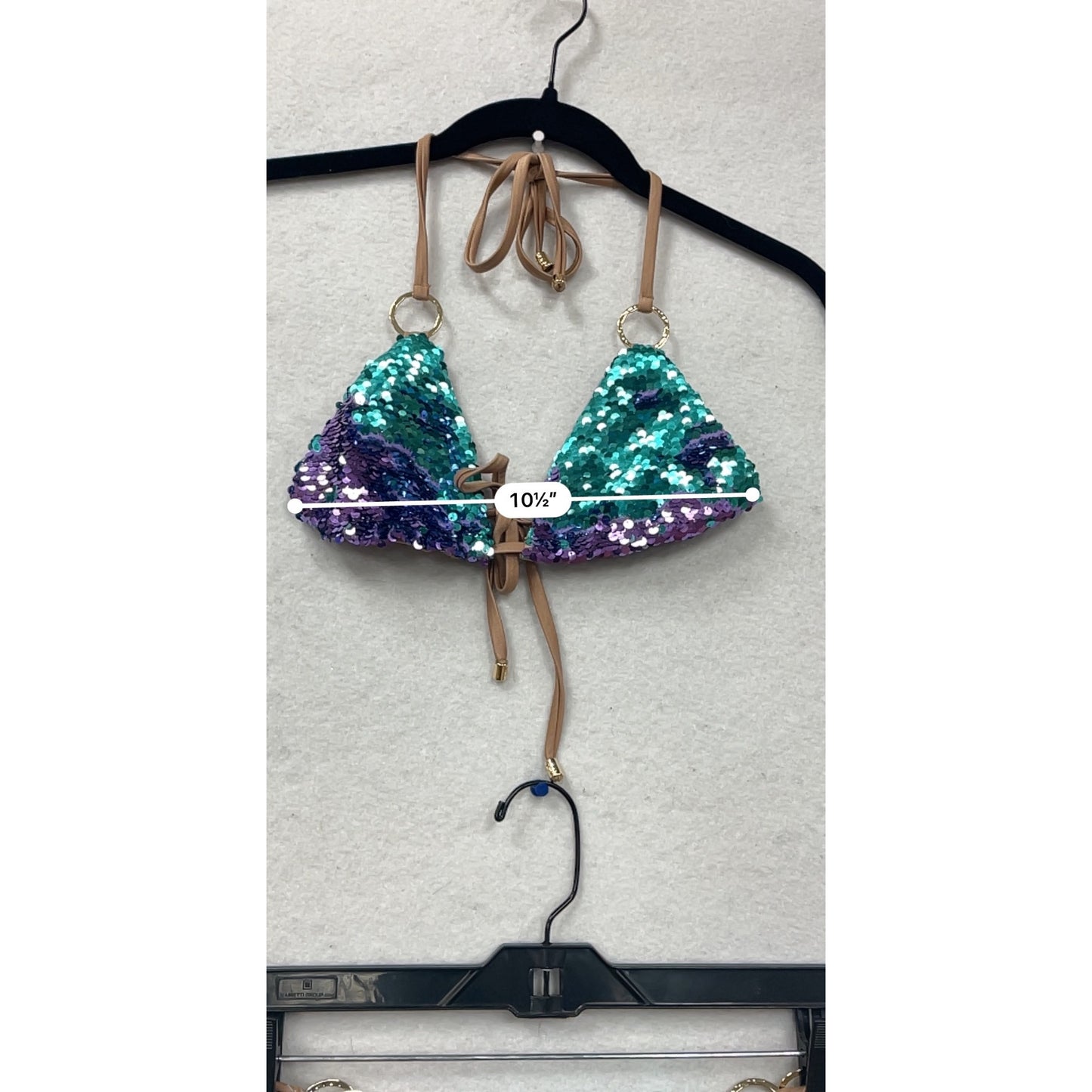 Sequin Triangle Bikini Set Womens S By Beach Bunny #8271