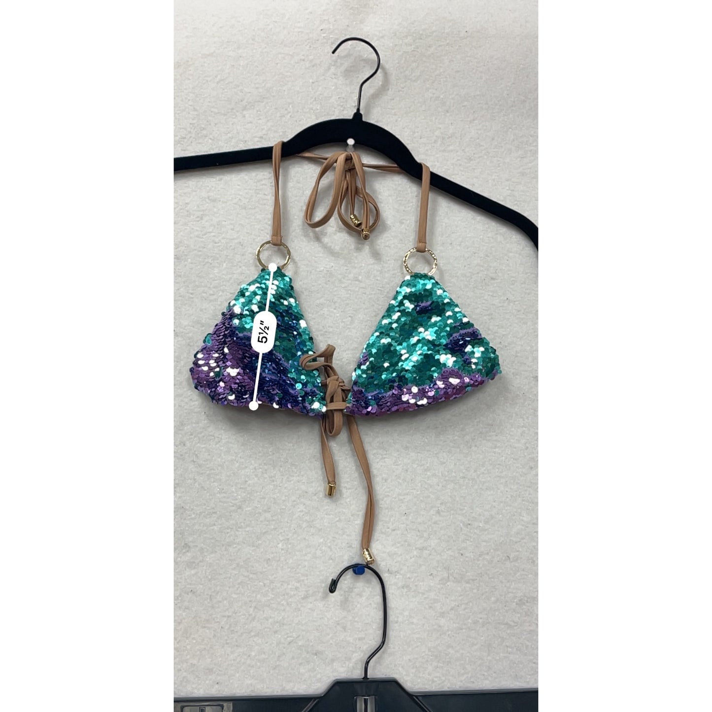 Sequin Triangle Bikini Set Womens S By Beach Bunny #8271