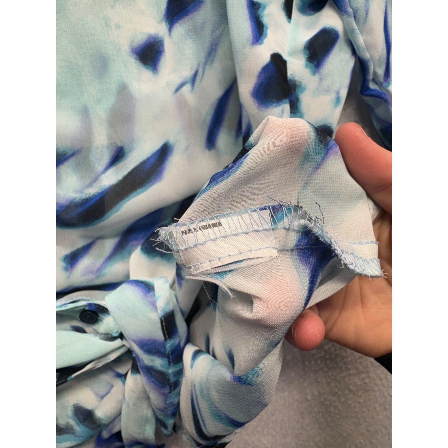 Kut From The Kloth Tie-Front Blouse Large #7899