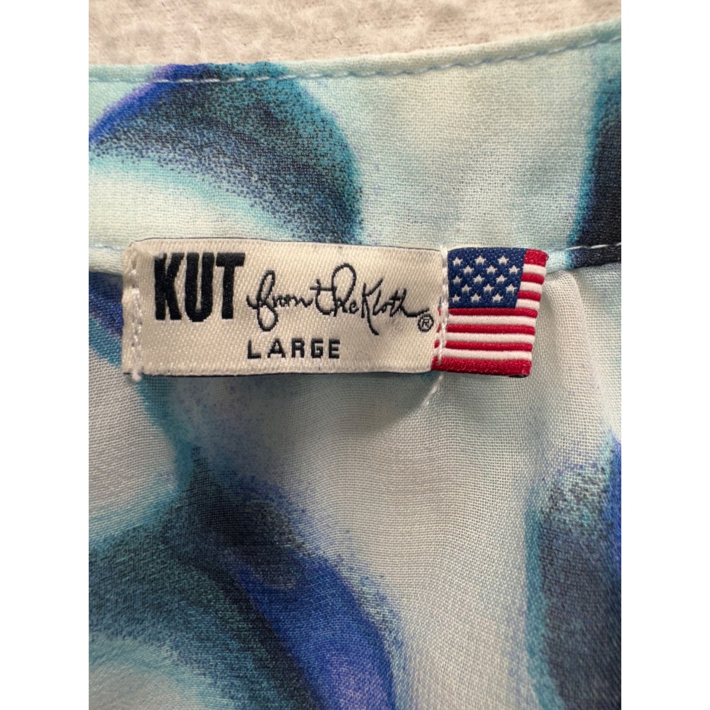 Kut From The Kloth Tie-Front Blouse Large #7899