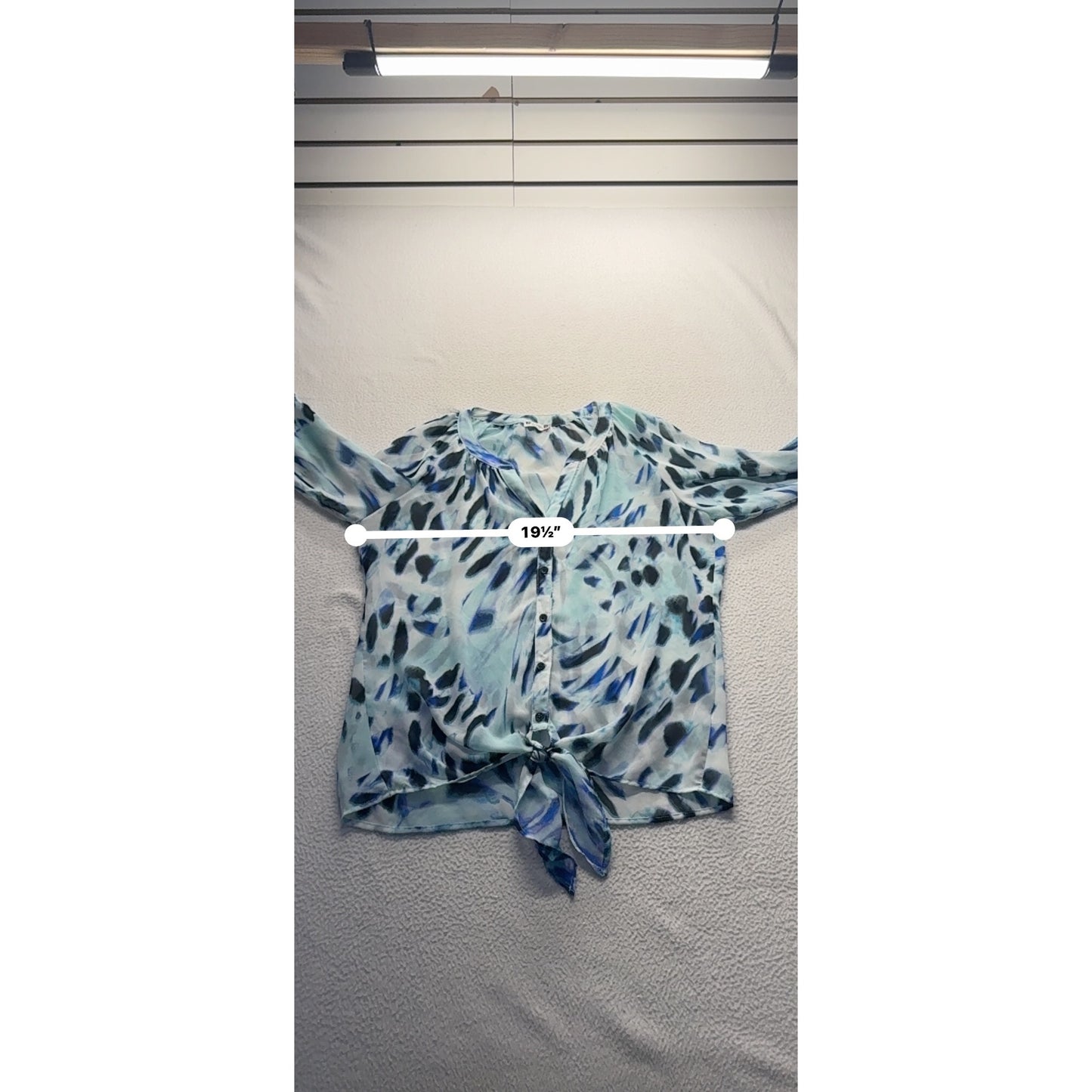 Kut From The Kloth Tie-Front Blouse Large #7899