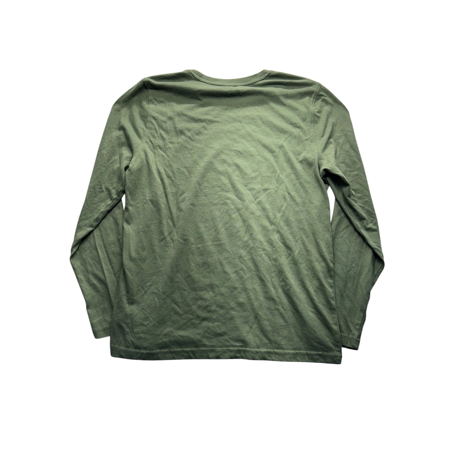Avalanche Mens Medium Long-Sleeve Green Crewneck Shirt #9548