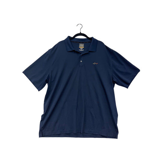 Greg Norman Navy Polo Shirt Mens XL Play Dry Stretch Golf Wear #29A