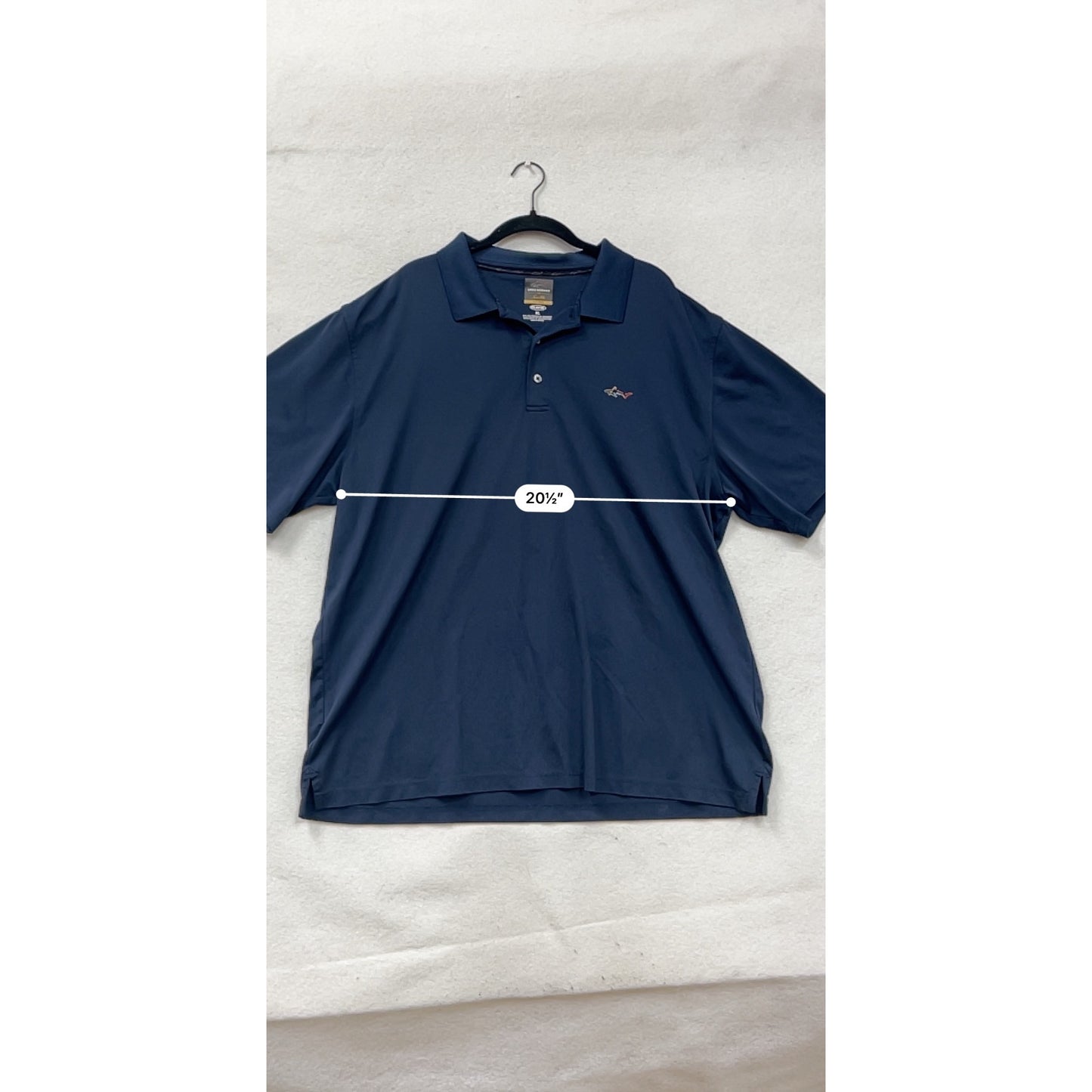 Greg Norman Navy Polo Shirt Mens XL Play Dry Stretch Golf Wear #29A
