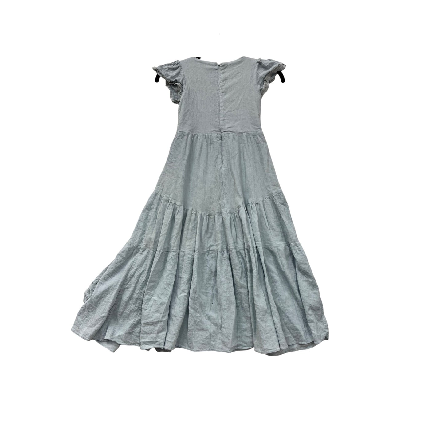 Joyfolie Light Blue Eyelet Maxi Dress Size 6 #8942