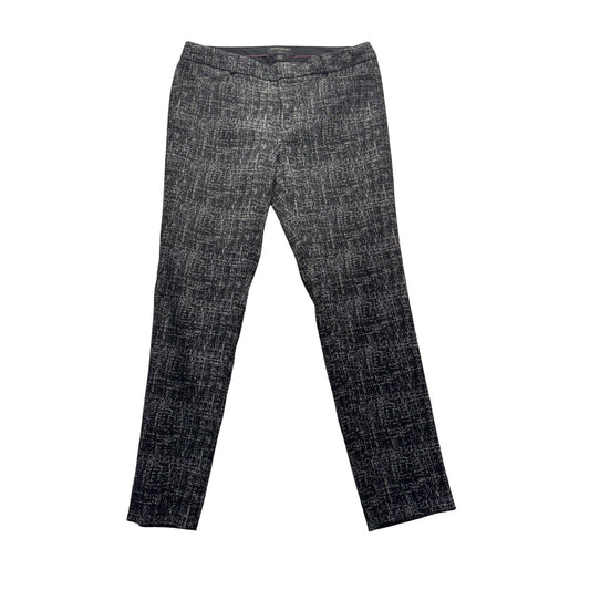 Banana Republic Sloan Fit Textured Stretch Pants Size 6 Black & White 35 #9275