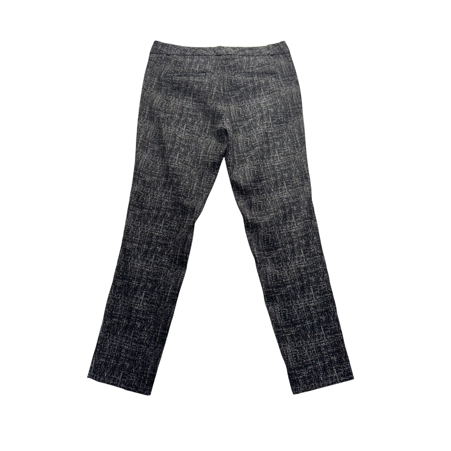 Banana Republic Sloan Fit Textured Stretch Pants Size 6 Black & White 35 #9275