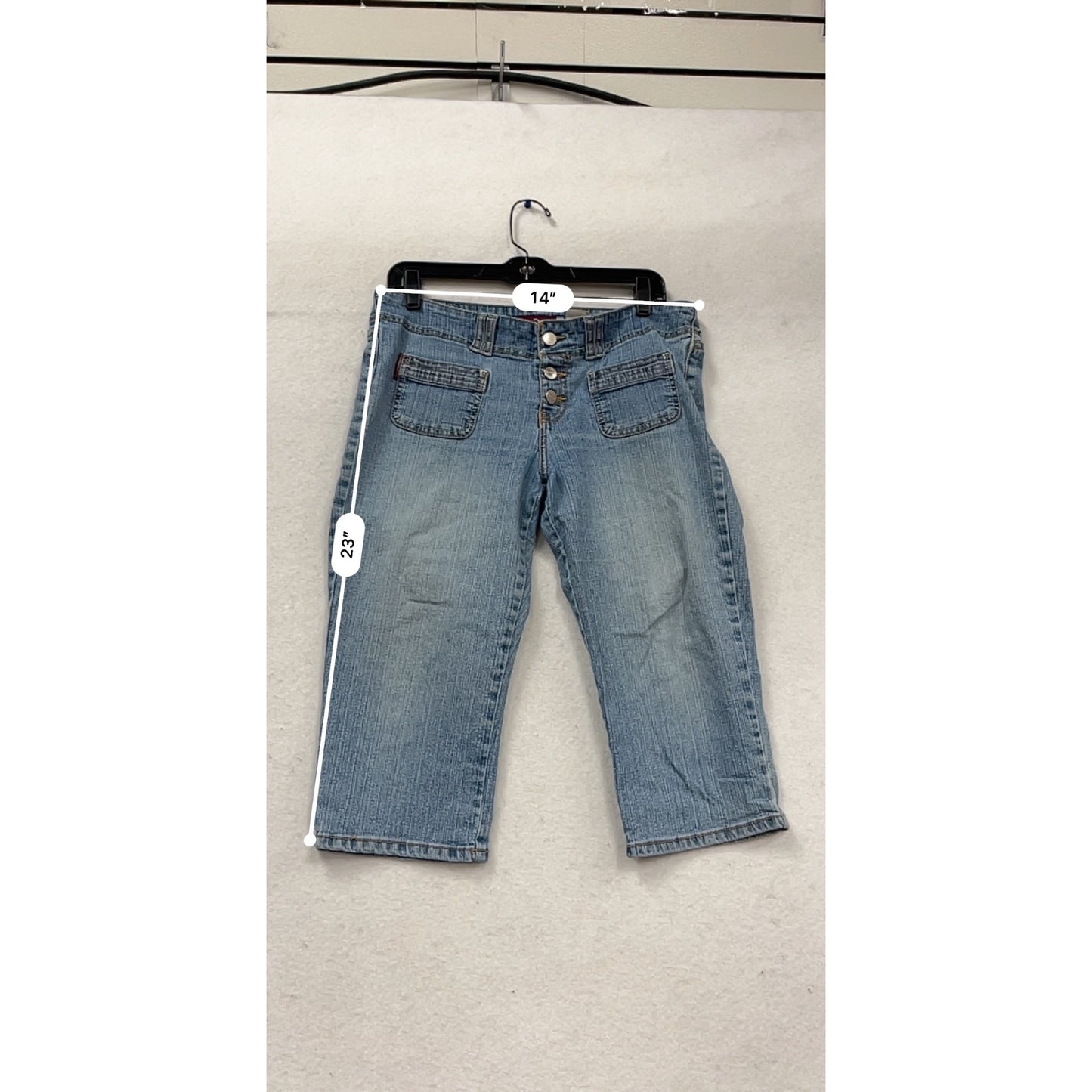 Jordache Blue Denim Capri Jeans Size 10 #419A