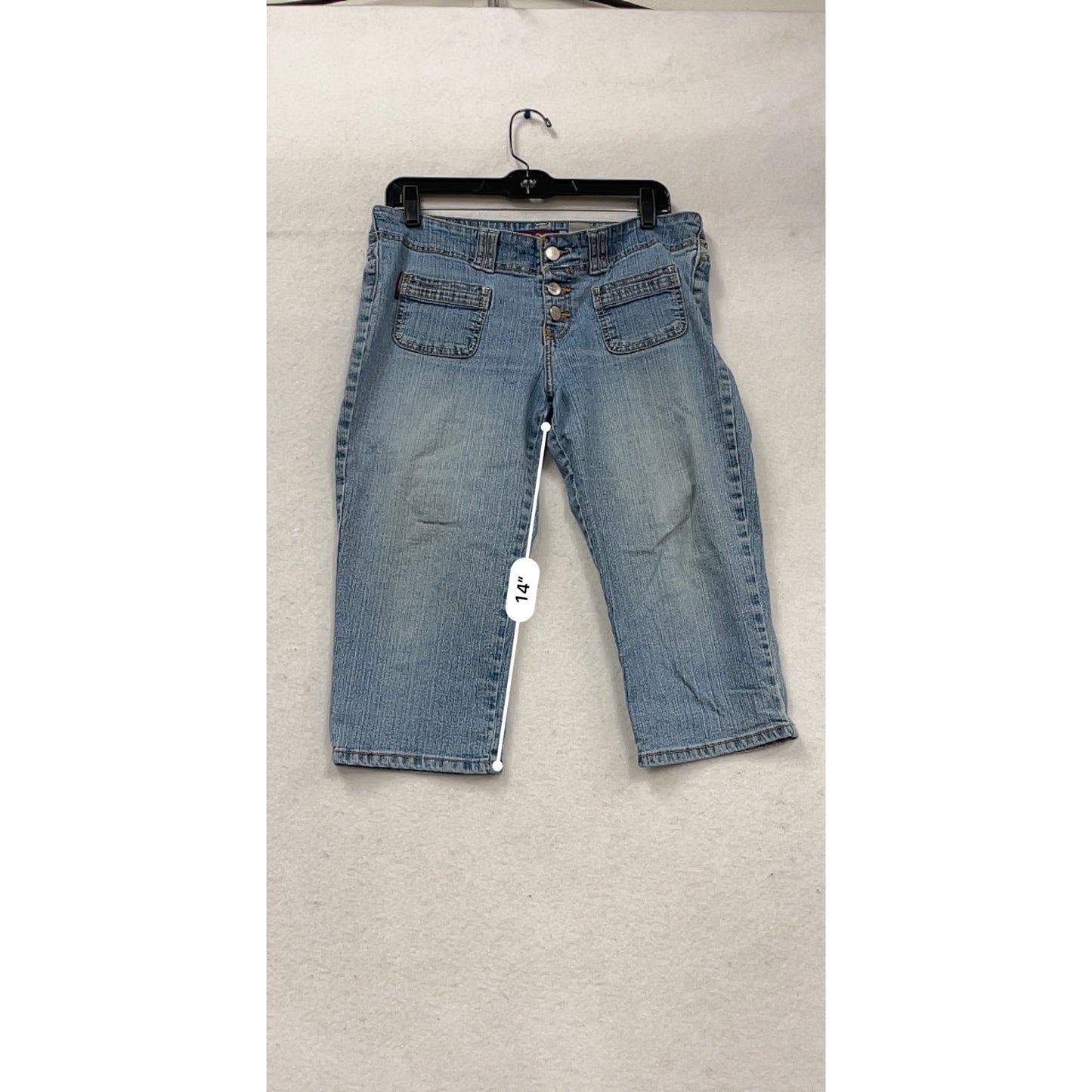 Jordache Blue Denim Capri Jeans Size 10 #419A