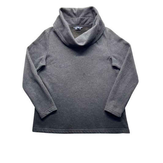 Lands End Gray Cowl Neck Sweater S 6-8 #224B