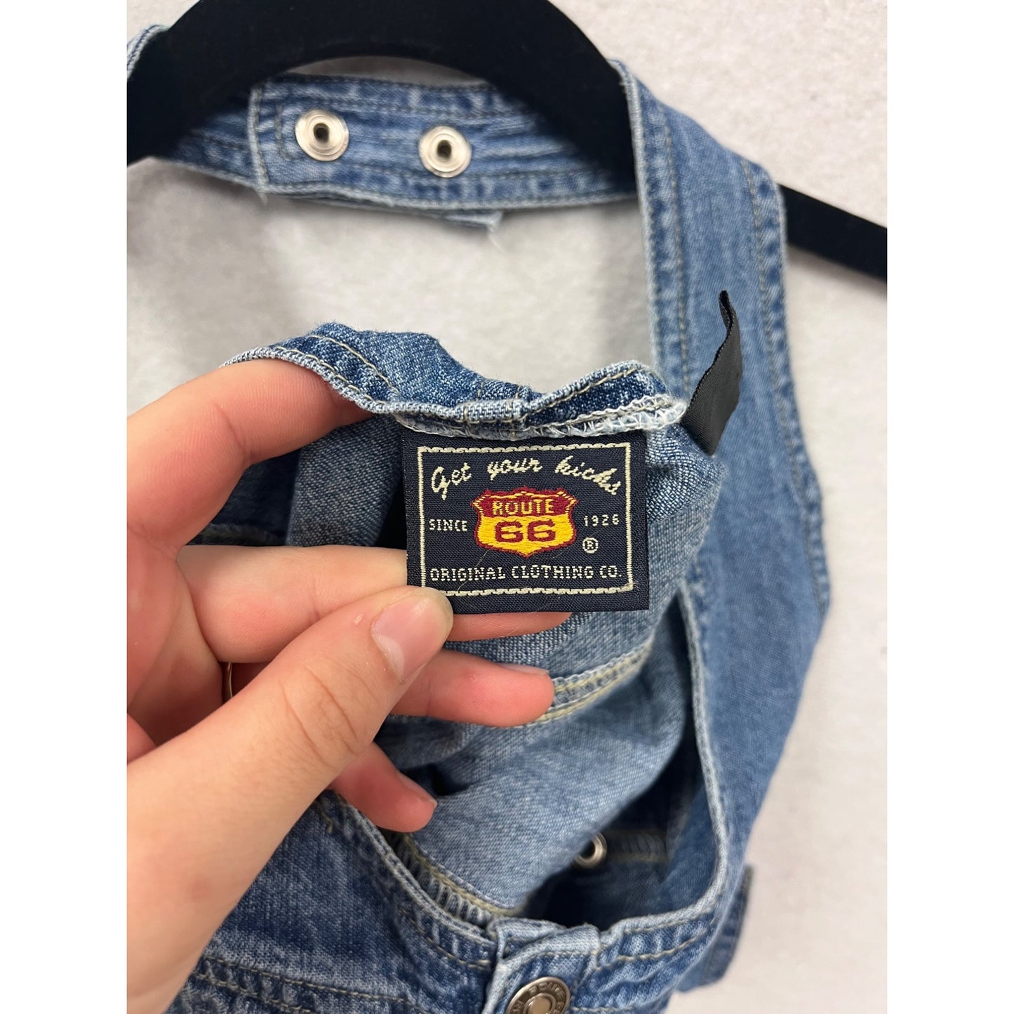 Route 66 Denim Halter Top Size 14 #8502