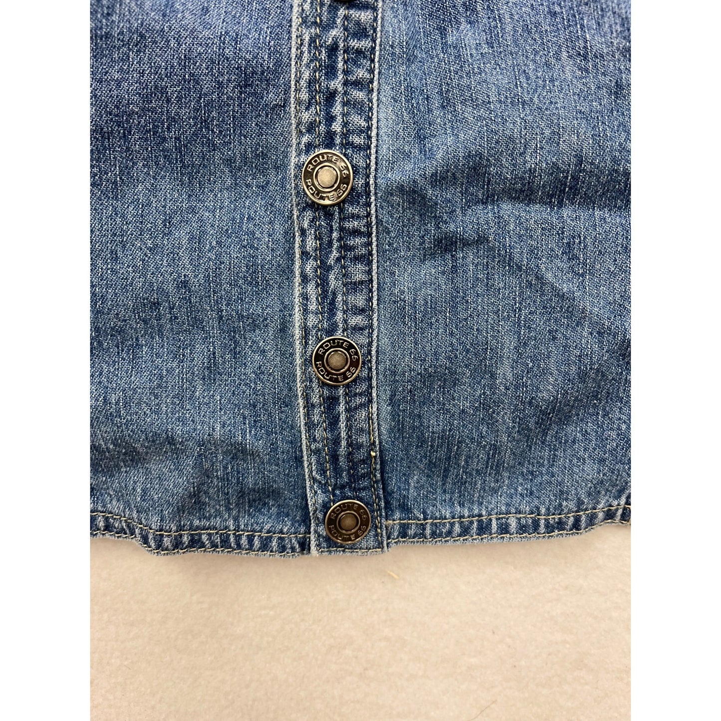 Route 66 Denim Halter Top Size 14 #8502