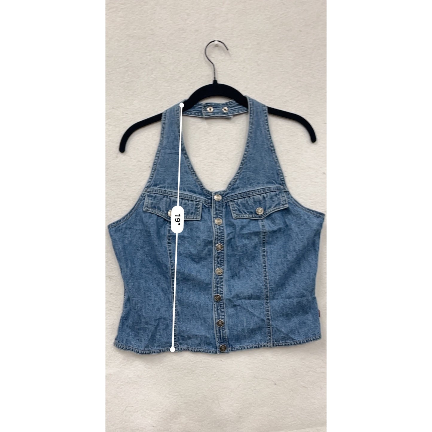 Route 66 Denim Halter Top Size 14 #8502