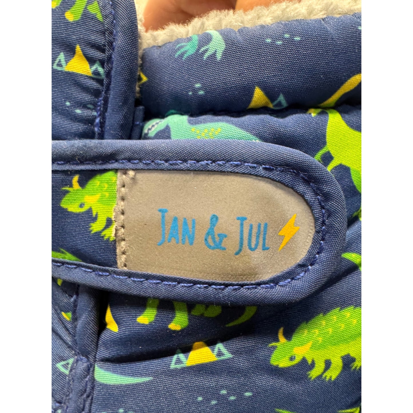 Dinosaur Print Insulated Winter Boots With Fleece Lining Size 10 #9701