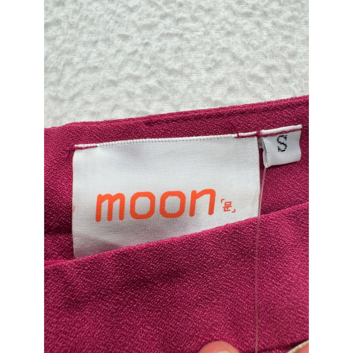 Fuchsia Pleated A-Line Midi Skirt Moon By Francesca's S 9581