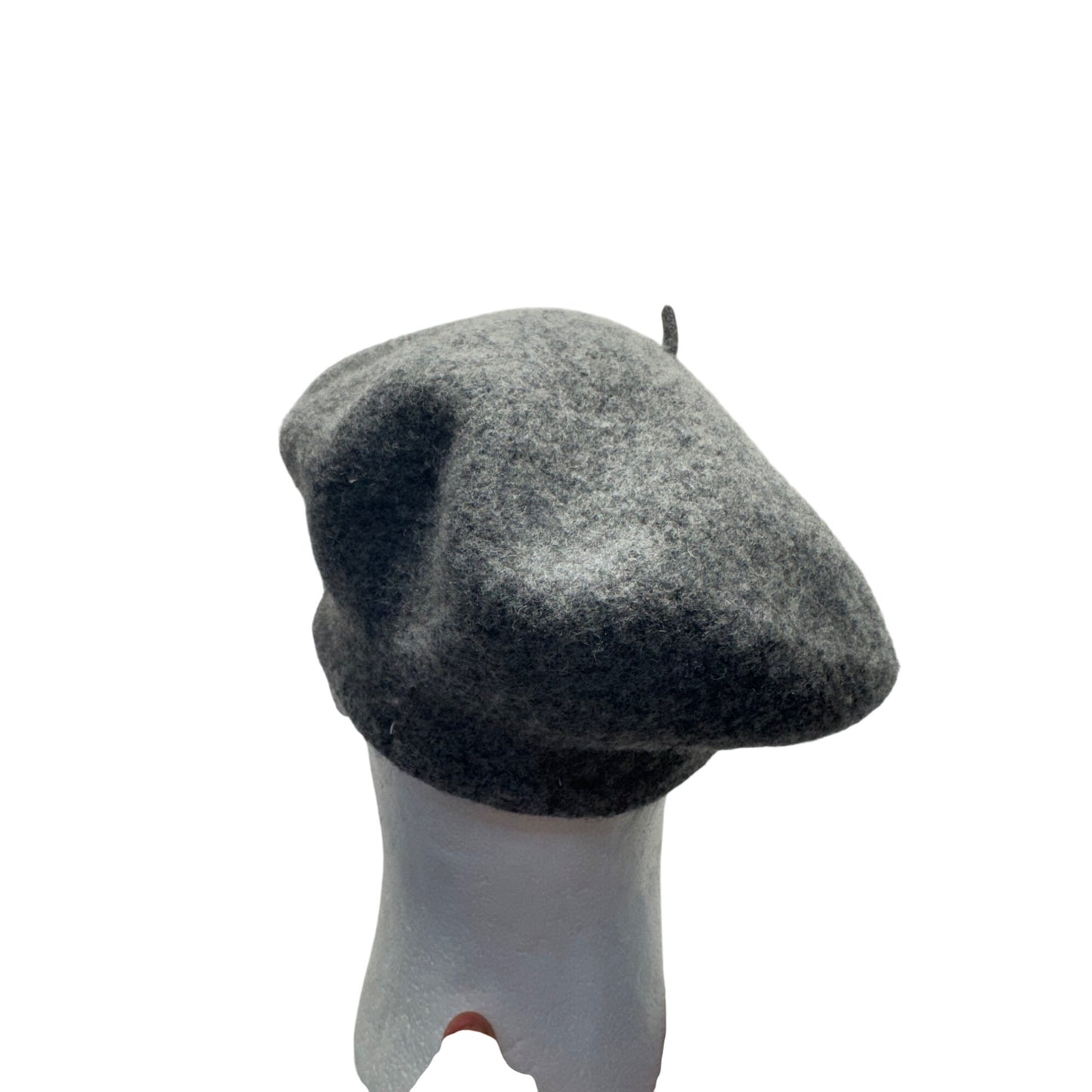 Gray Wool French-Style Beret Hat For Adults #9222