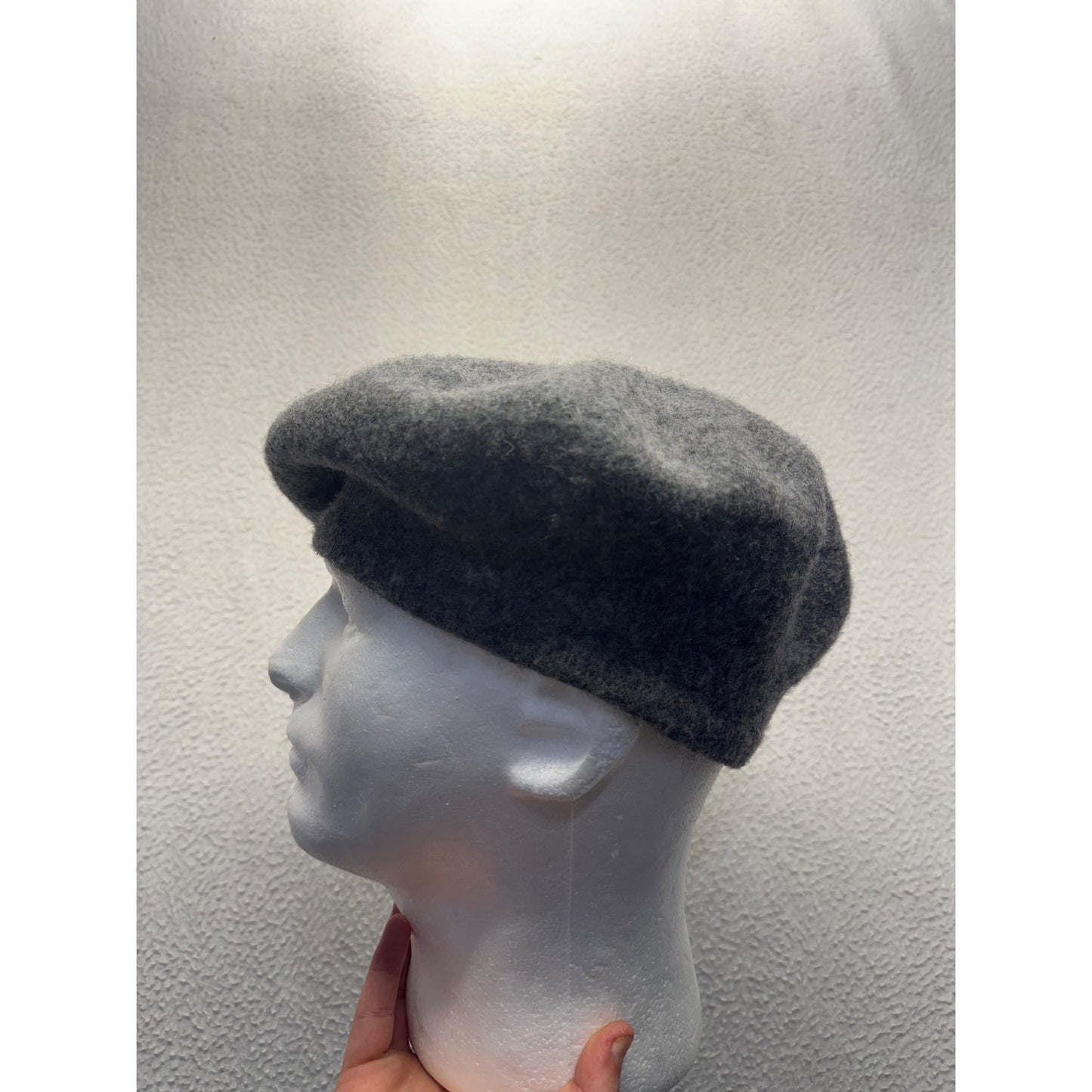 Gray Wool French-Style Beret Hat For Adults #9222
