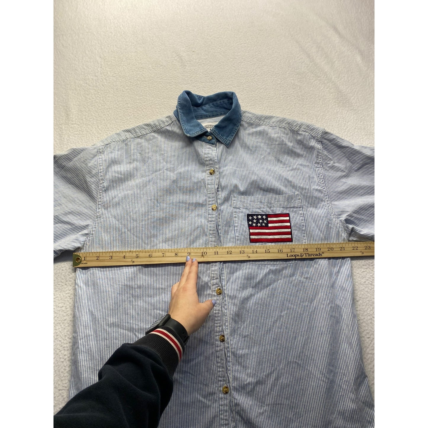 Women’s VNTG Solutions USA Button up #5333