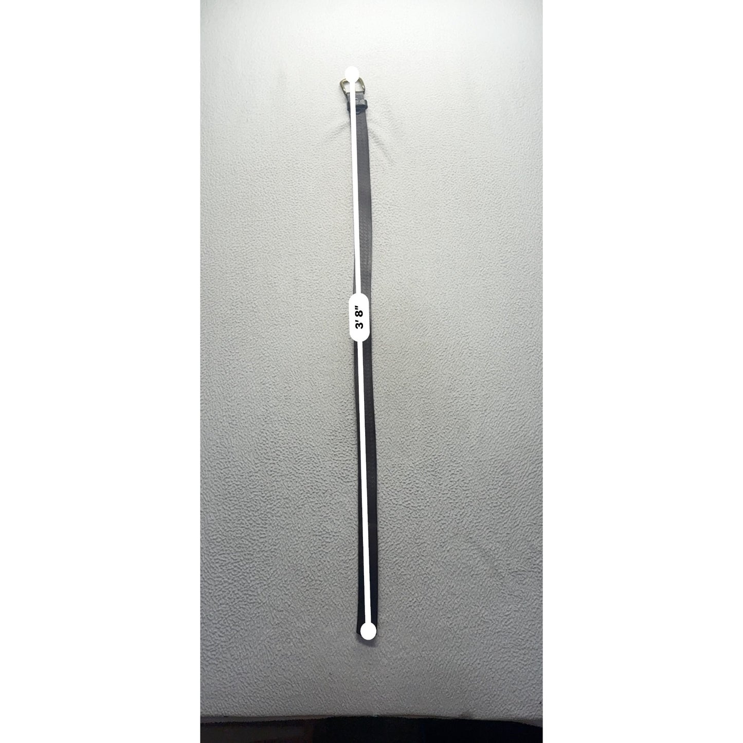 Vintage J.D. Mills Co. Genuine Top Grain Leather Belt 36 Brown Brass Buckle 6B