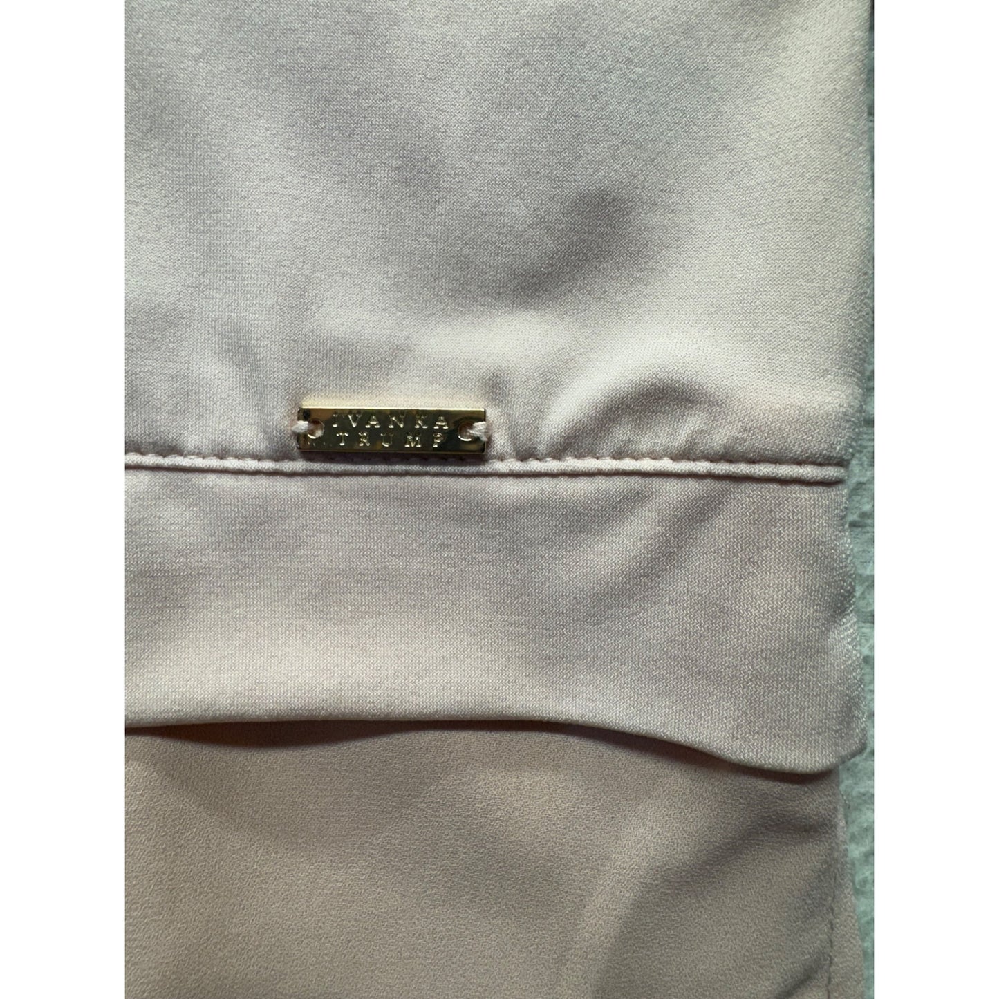 Ivanka Trump Blush Pink Layered Long Sleeve Top Size M #9944