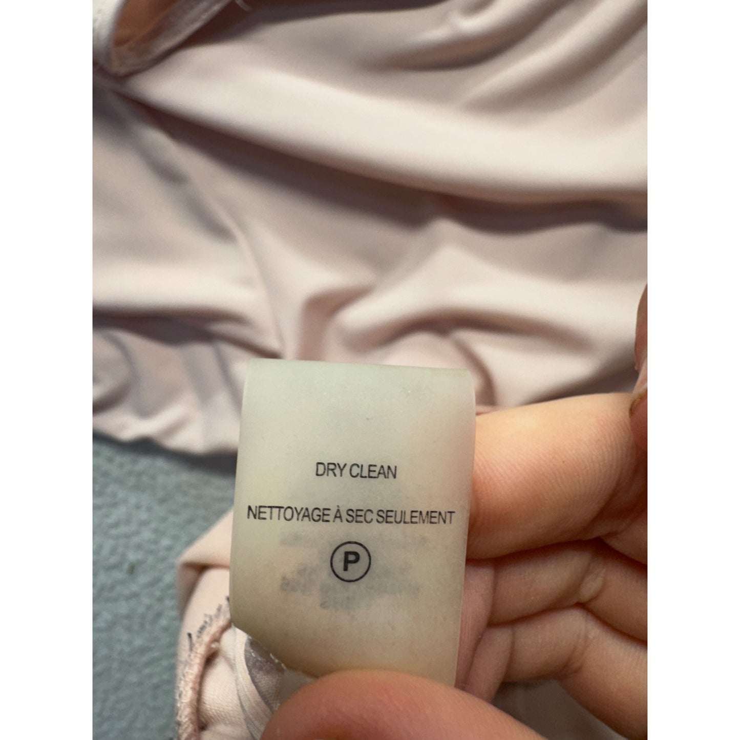 Ivanka Trump Blush Pink Layered Long Sleeve Top Size M #9944