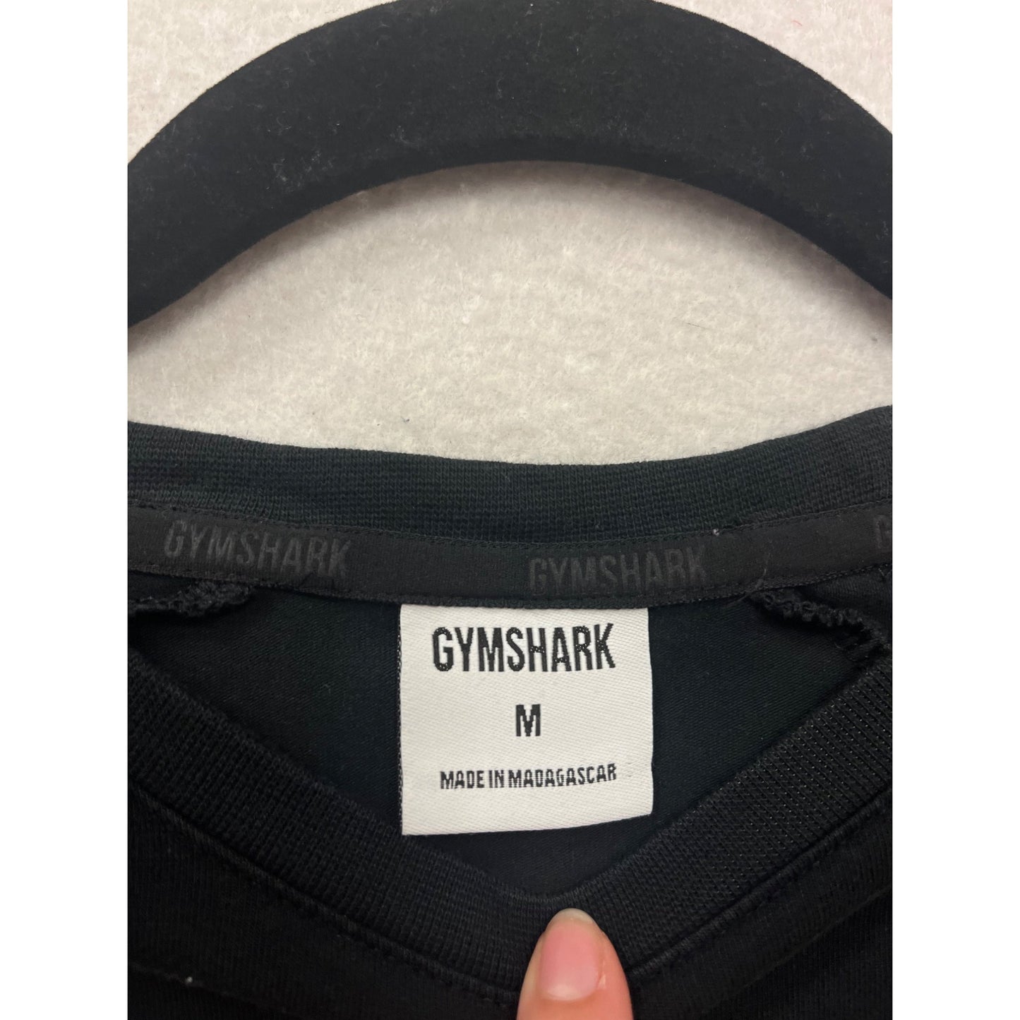 Gymshark Black Long Sleeve Performance Shirt M #529A