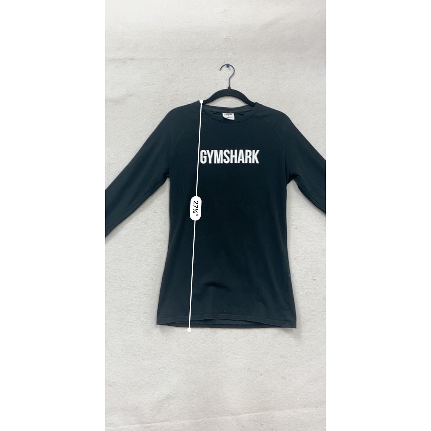 Gymshark Black Long Sleeve Performance Shirt M #529A