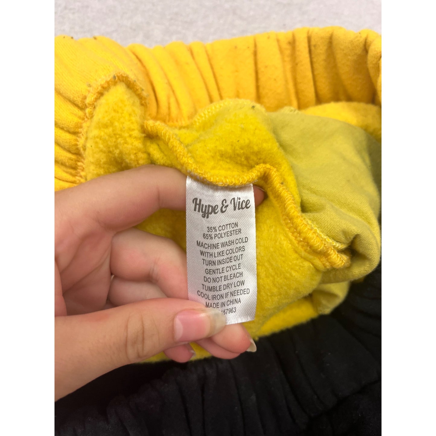 Hype And Vice Iowa Hawkeyes Black & Yellow Jogger Pants L #300A