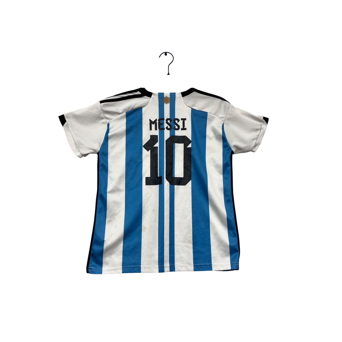 Argentina Soccer Jersey Messi #10 Youth Size #956A