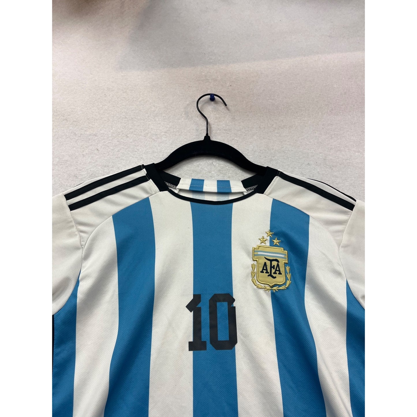 Argentina Soccer Jersey Messi #10 Youth Size #956A