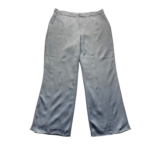 Silk Light Blue Wide-Leg Womens Pants Ralph Lauren #7832