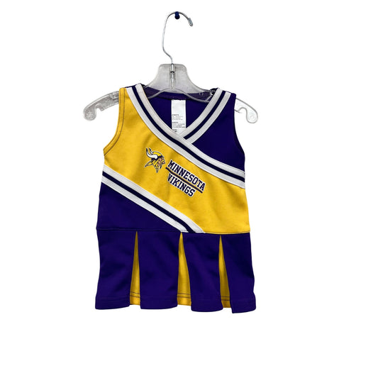 Minnesota Vikings Baby Cheerleader Dress Purple & Gold #747A
