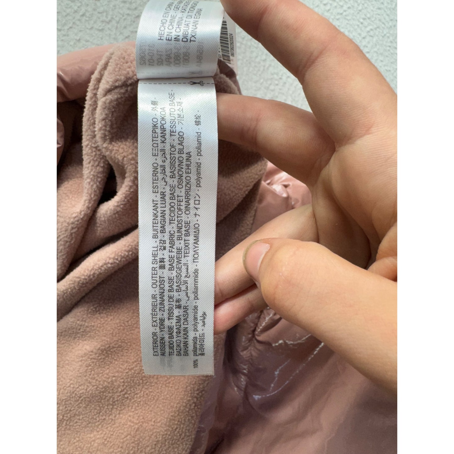 Zara Womens Light Pink Hooded Puffer Coat With Shiny Finish Size S #9509