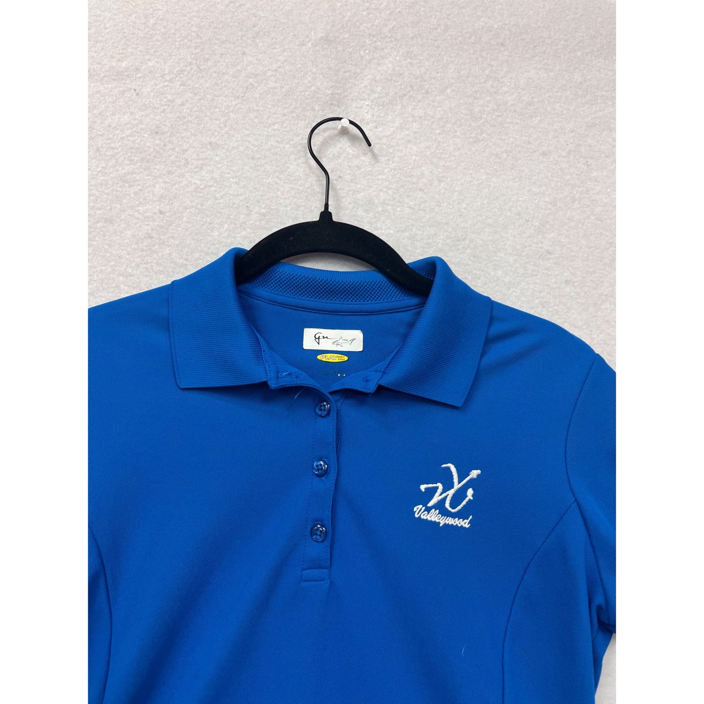 Greg Norman Blue Play Dry Polo Shirt Small #8847