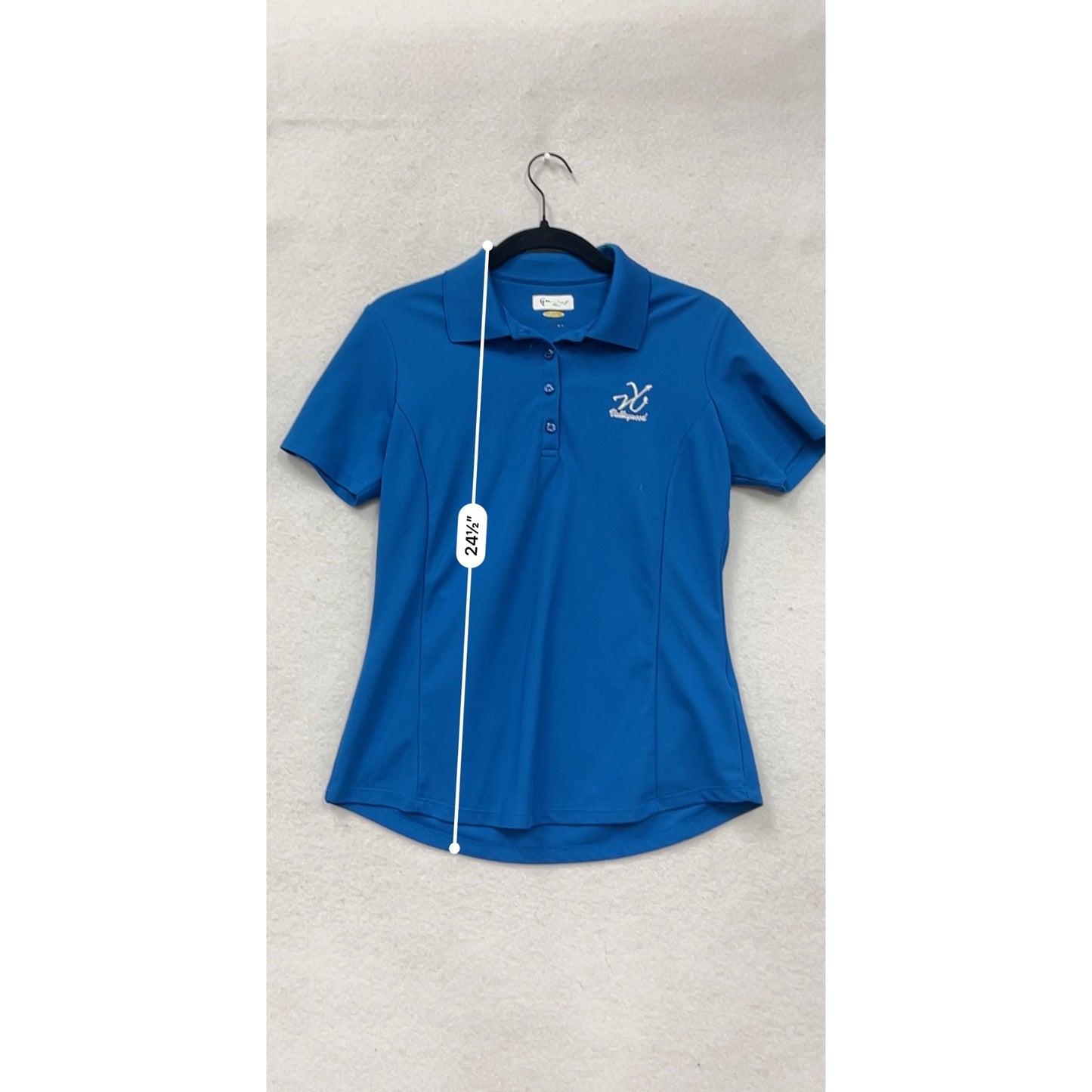 Greg Norman Blue Play Dry Polo Shirt Small #8847