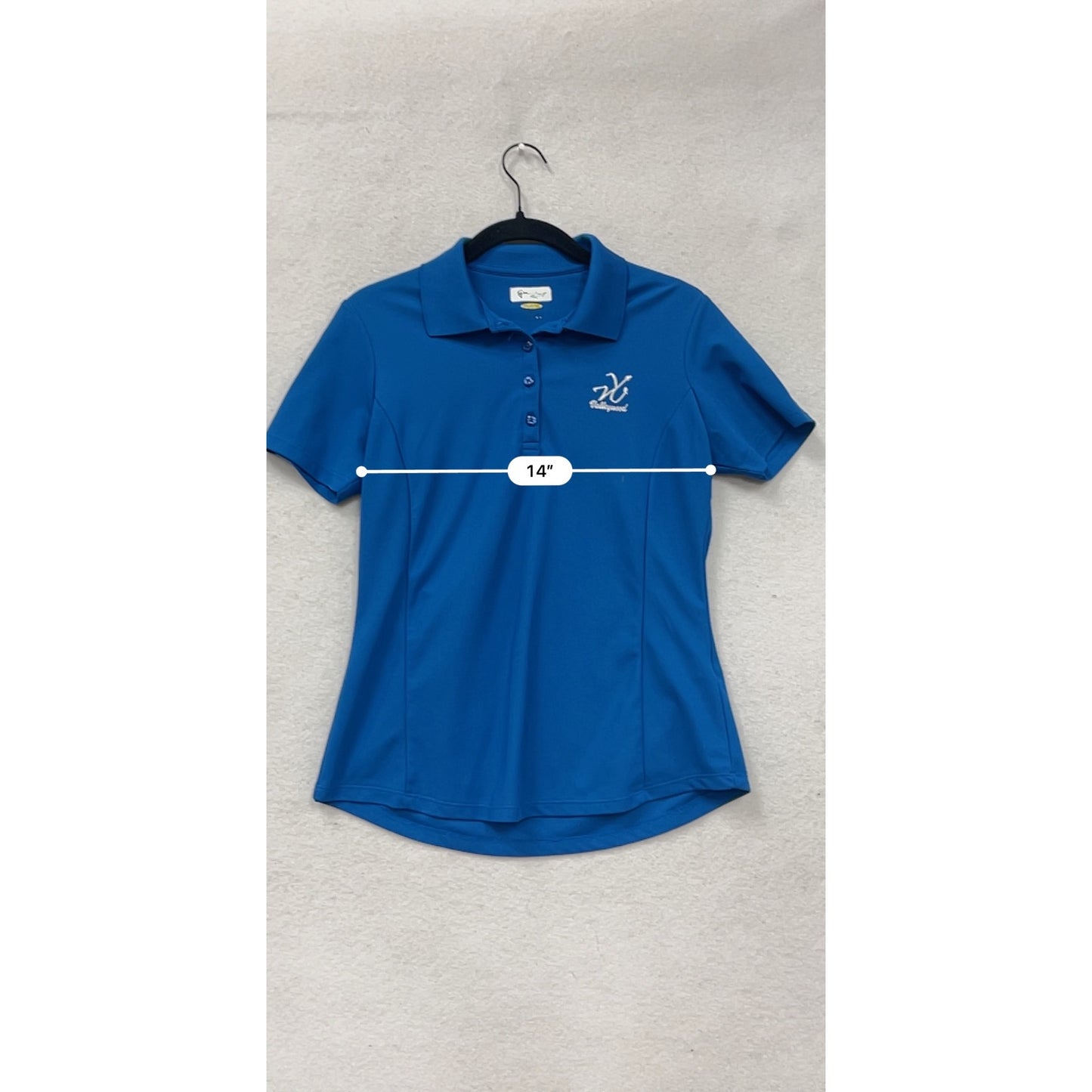 Greg Norman Blue Play Dry Polo Shirt Small #8847