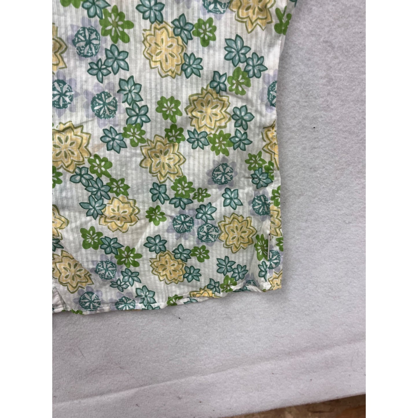 Woolrich Floral Sleeveless Button-Up Blouse L #8753